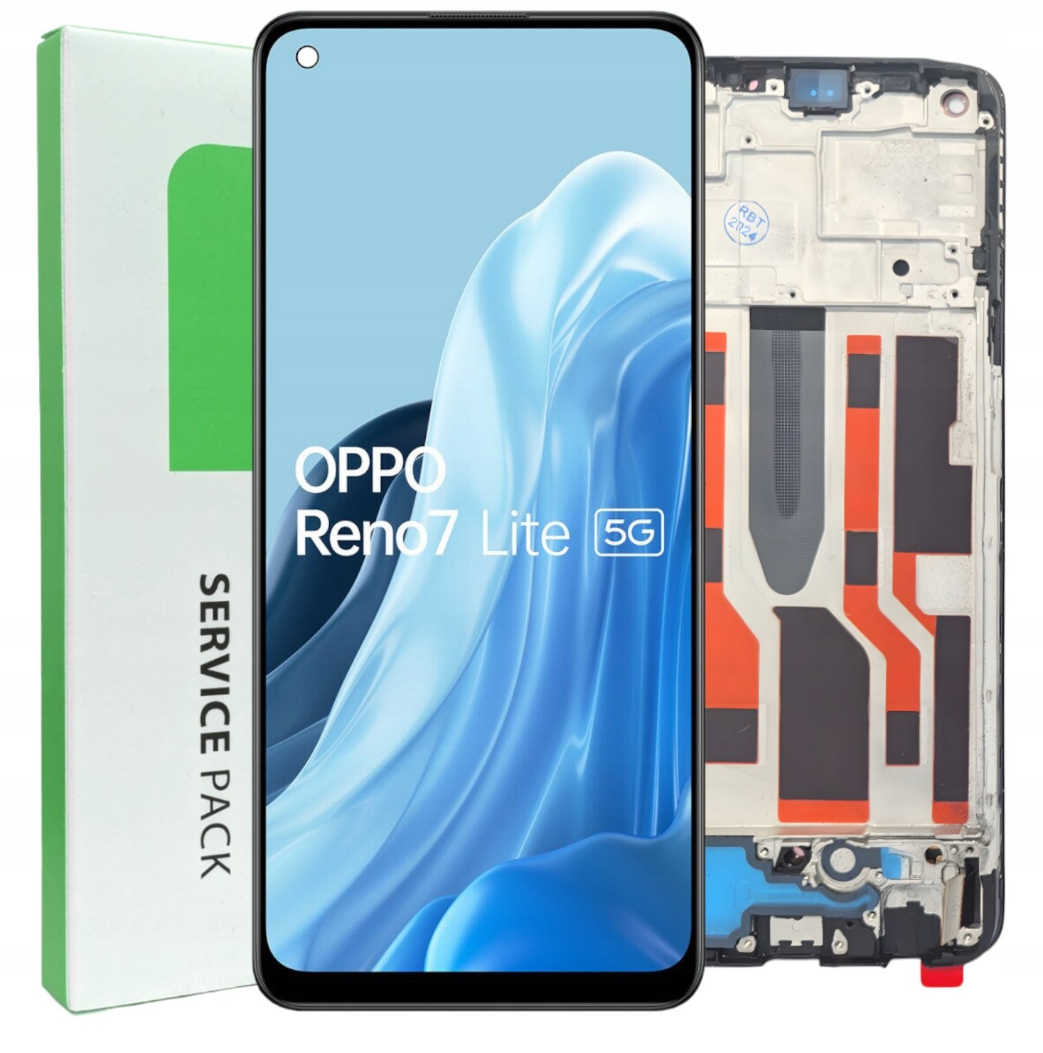Wyświetlacz do Oppo Reno7 Lite Ekran LCD Ramka Oryginał Zila CPH2343 (5904858382002)