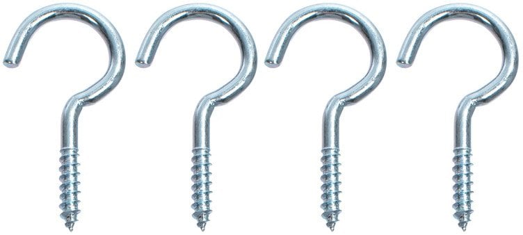 CLOTH HOOK 65X4,8X22X18 ZINC PLAT/4PCS