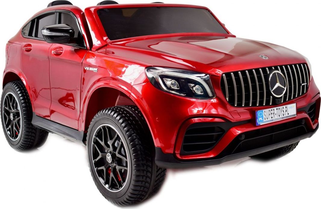 Super-Toys MERCEDES GLC 63S LICENCJA, 4X4, 2x12V, WALIZKA, MIĘKKIE KOŁA EVA, MIĘKKIE SIEDZENIE, LAKIER POLEROWANY, FULL OPCJA/XMX608
