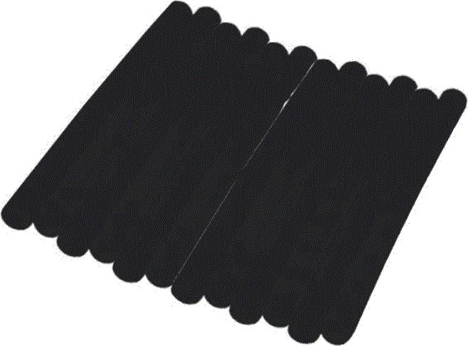 Wkłady klejowe Dedra 8 mm x 100 mm czarne 12 szt. DED7572