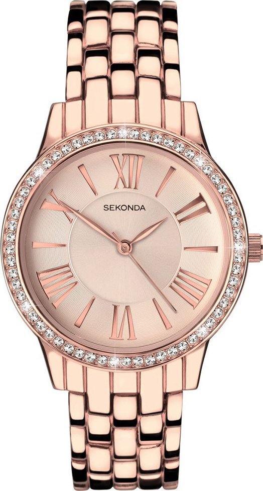 Zegarek Sekonda Zegarek damski Sekonda 2400 różowe złoto