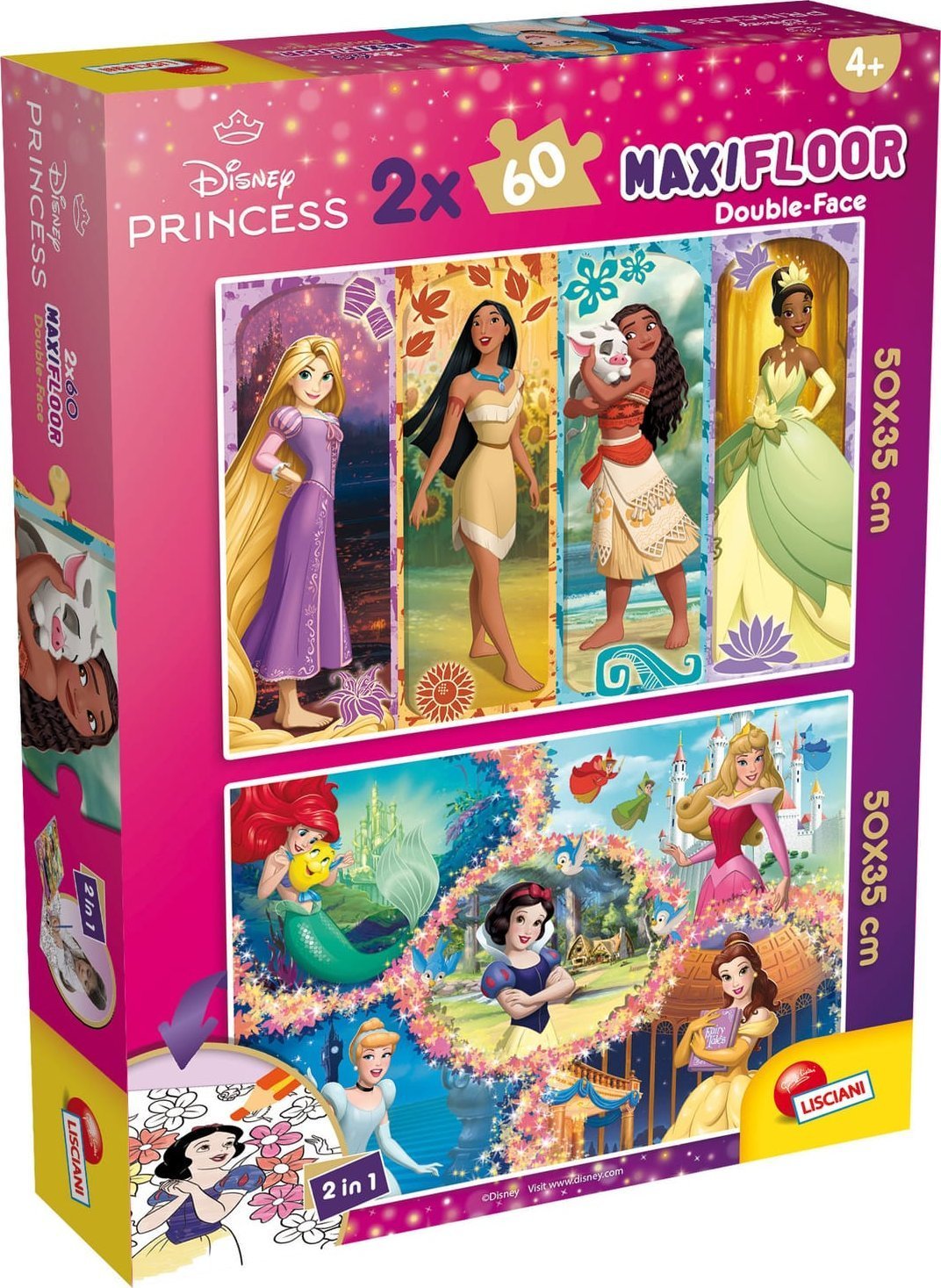 LISCIANI DISNEY PUZZLE DF MAXIFLOOR 2X60 PRINCESS