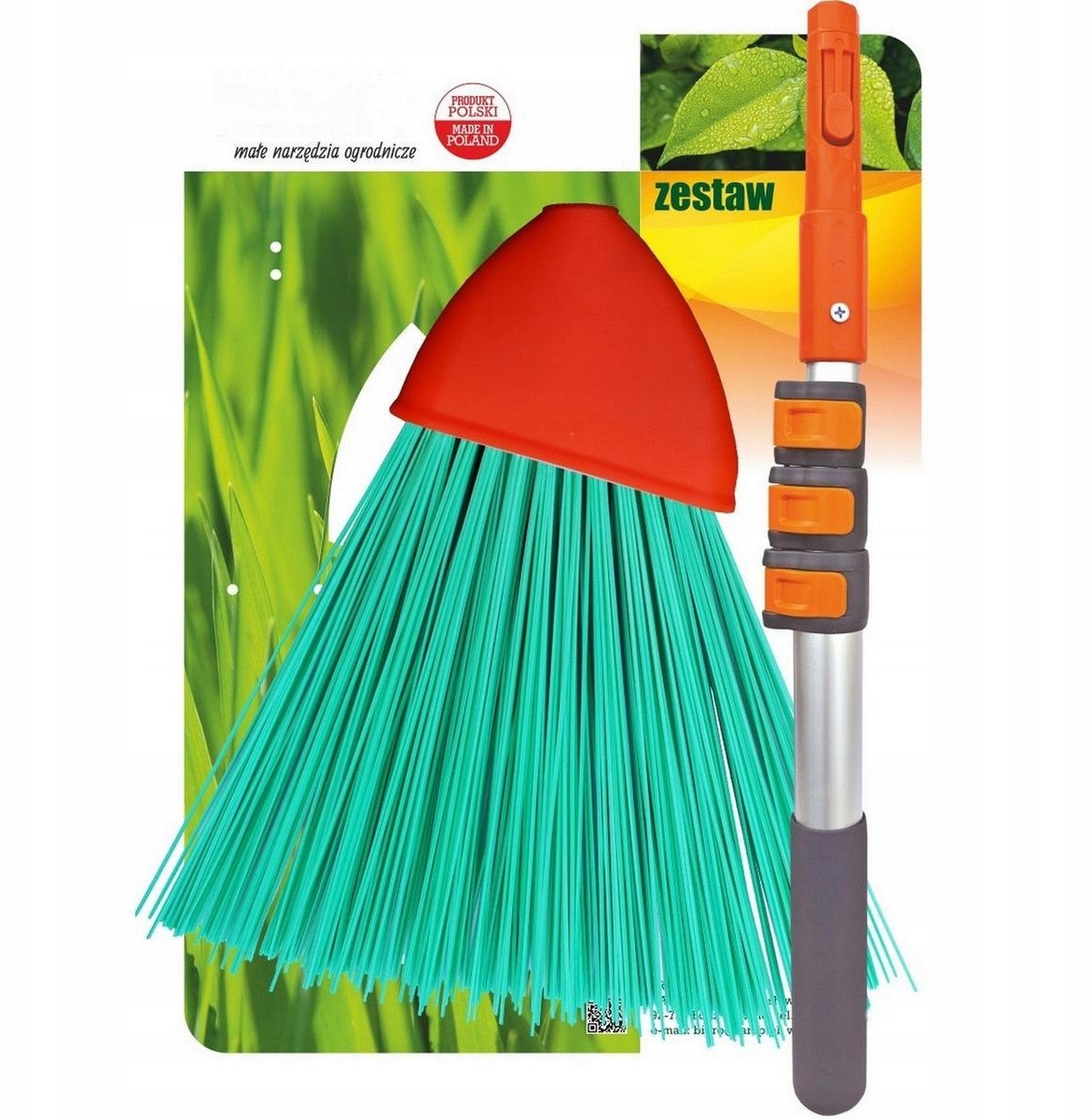 ZESTAW OGRODOWY MIOTŁA PREMIUM DRĄŻEK TELESKOPOWY