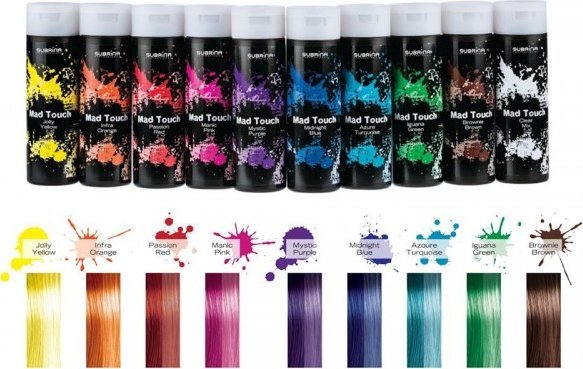 Subrina Professional Subrina Professional, Mad Touch, Oxidant-Free And Ammonia-Free, Hair Colouring Gel, For Direct Colouring, Passion Red, 200 ml Fo