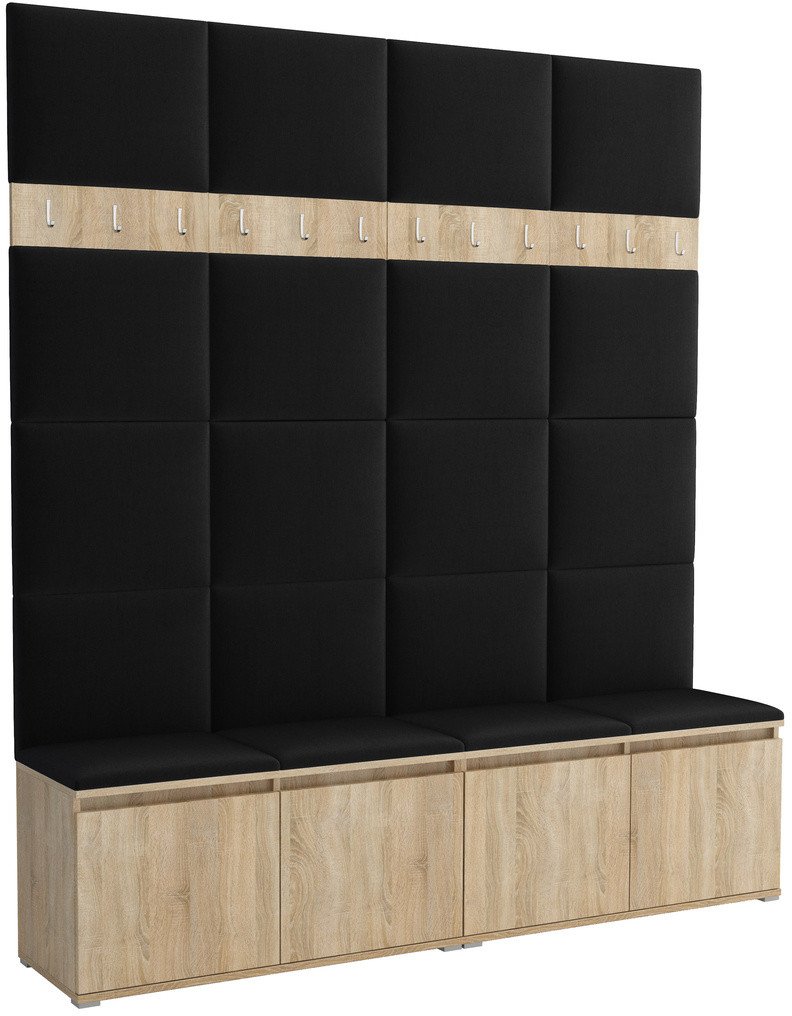 Tapicerowana garderoba Noris II - kolor sonoma + tkanina Trinity 16