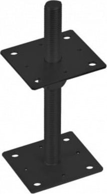 Domax Podstawa słupa M24 100x250x4mm czarna