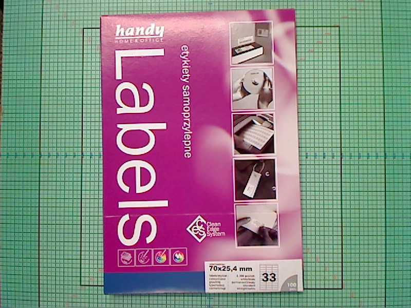 Emerson Etykieta samoprzylepna A4 70x25,4mm biała 033