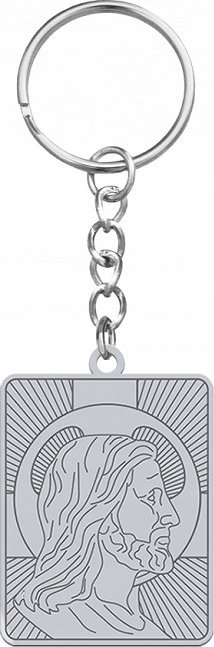 Radziszewska Jewellery Brelok do Kluczy Pan Jezus Srebro 925 Prezent GRAWER ŻYCZENIA GRATIS