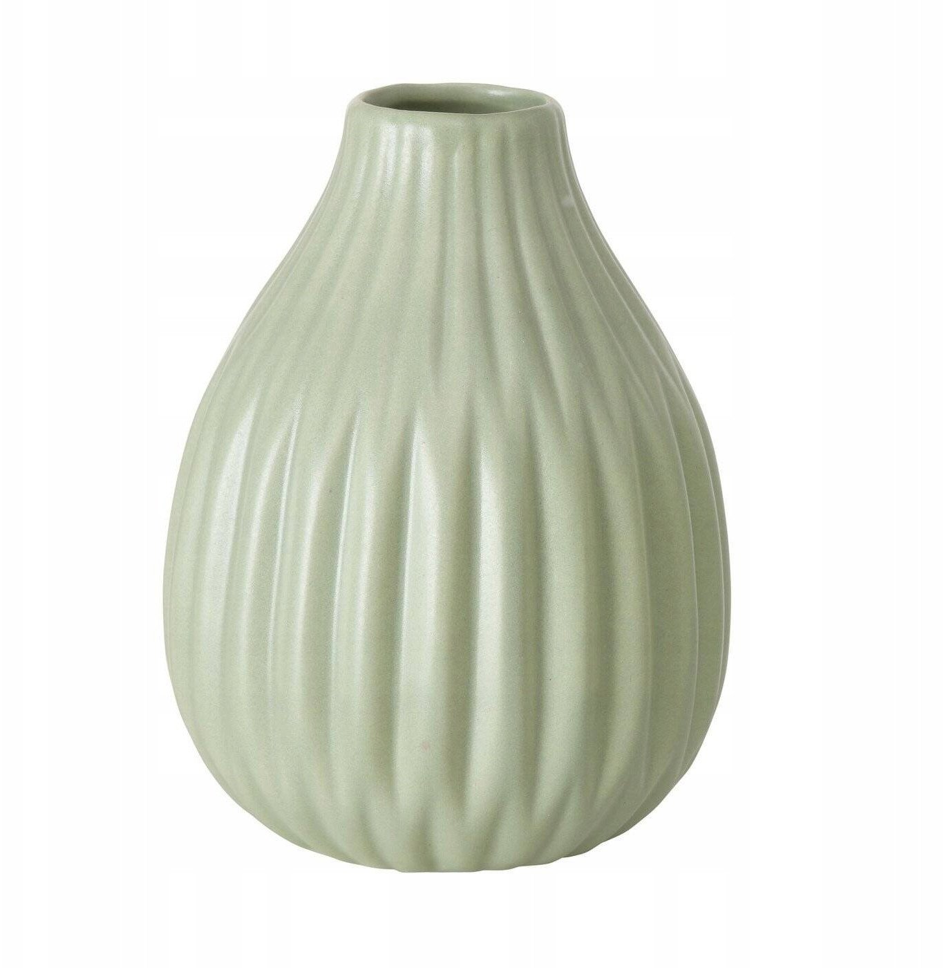 Wazon prążkowany, ESKO, zielony