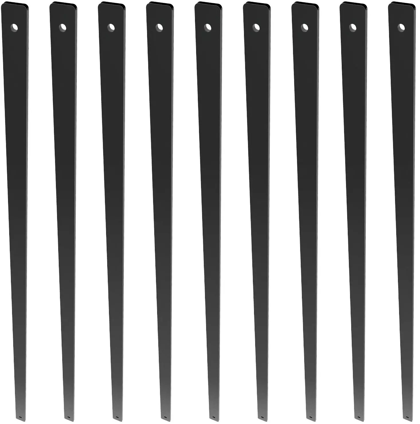 Balustrady metalowe schodowe 820x25mm aluminiowe czarne 51szt taras schody