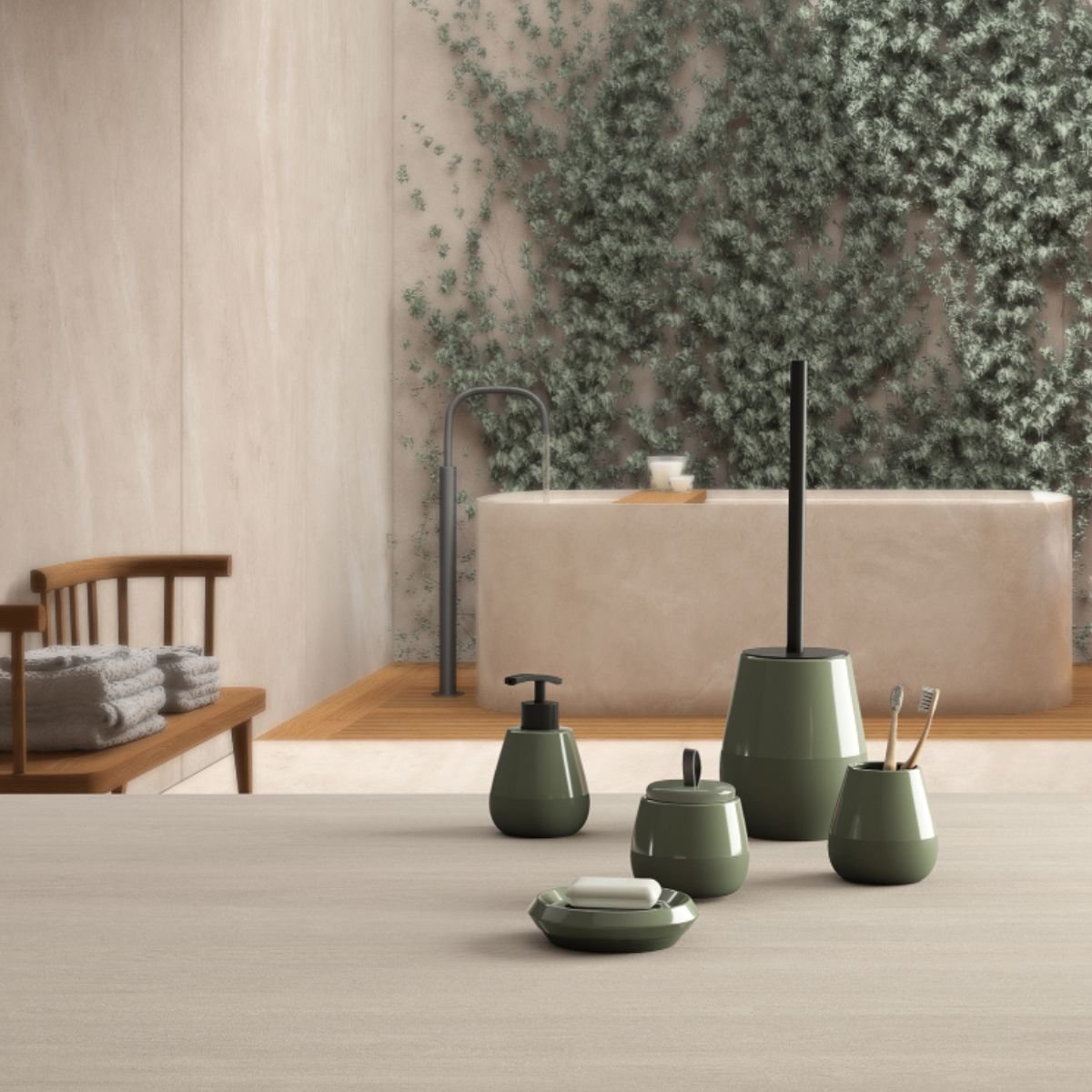 Gedy WILMA TOILET BRUSH GREEN