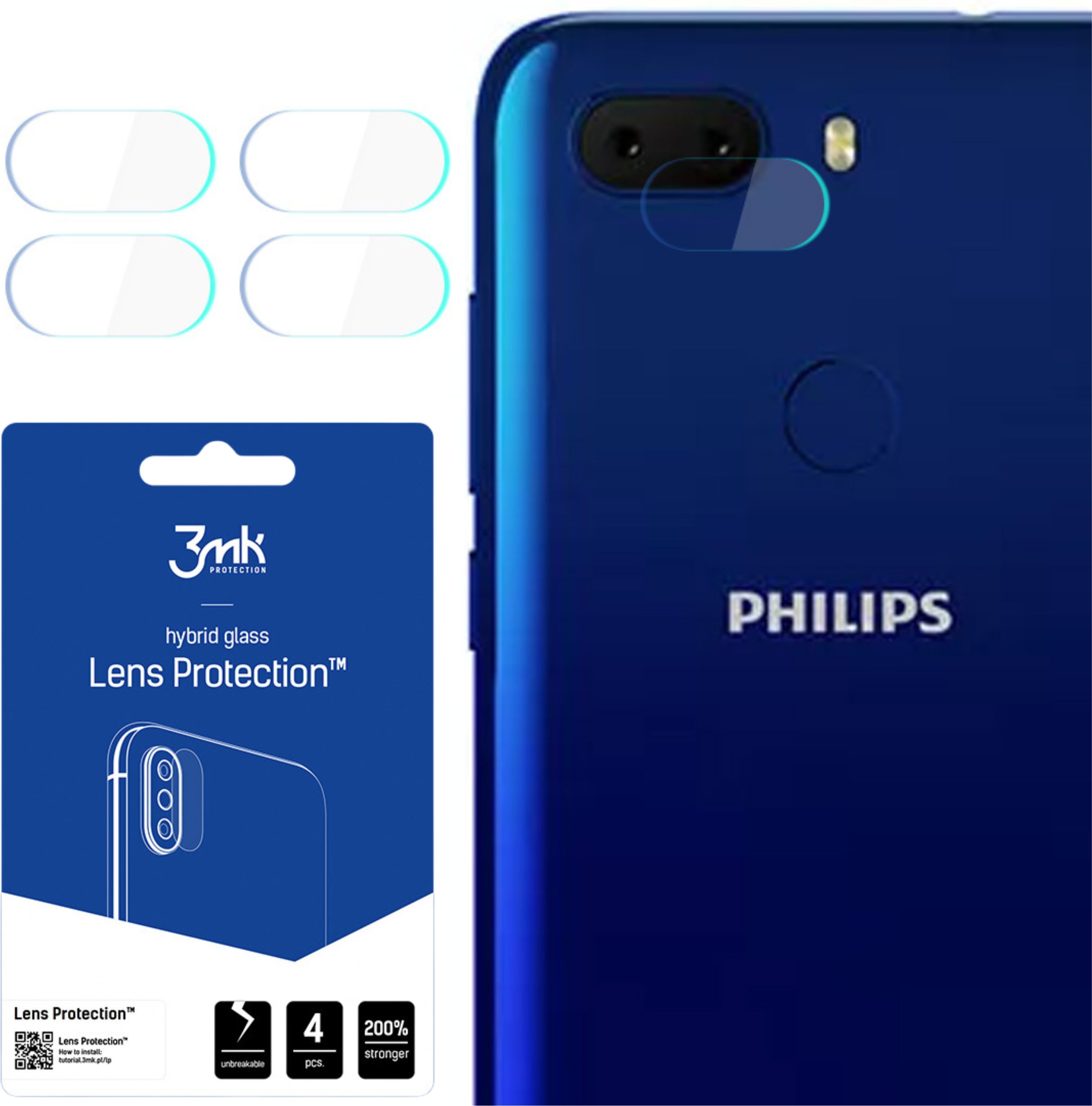 PHILIPS XENIUM S266 - 3MK LENS PROTECTION