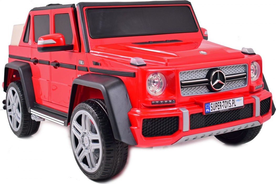 Import SUPER-TOYS ORYGINALNY MERCEDES MAYBACH G650, MIĘKKIE SIEDZENIE, MIEKKIE KOŁA/A100
