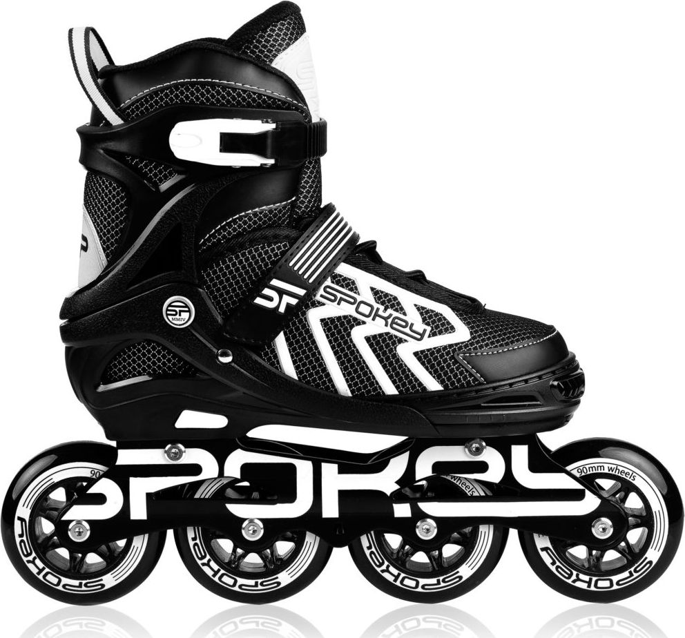 Rolki Spokey Khan rekreacyjne regulowane czarne r. 31-34