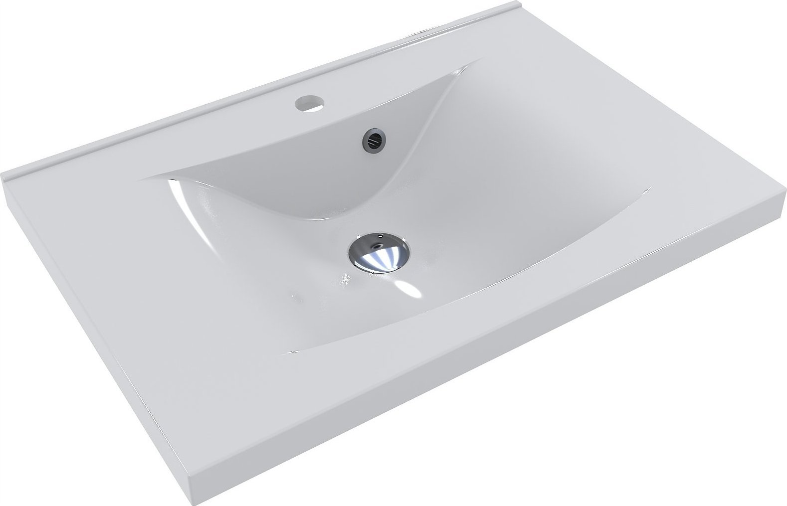 Umywalka Miraggio Umywalka Wpuszczana Prostokątna 70 x 48cm