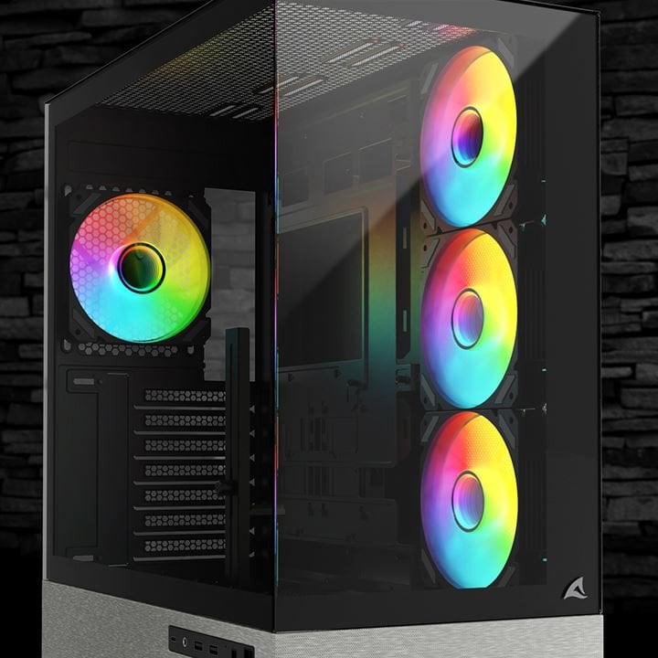 Sharkoon Gehäuse AK7 ARGB ATX schwarz