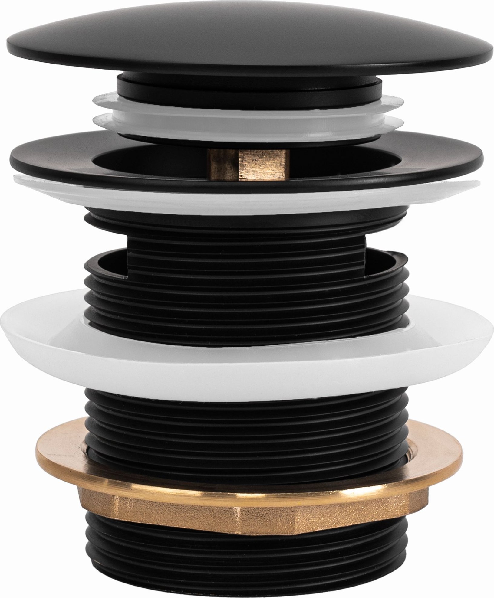 Rea Korek wannowy uniwersalny Klik-Klak Rea Czarny 6cm