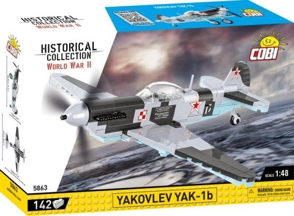 Cobi COBI 5863 Historical Collection WWII Yakovlev Yak-1B 142 klocki