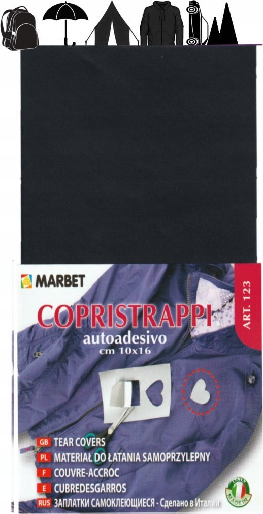 Marbet Łata Nylonowa wodoodporna samoprzylepna do kurtek 123 marbet 47