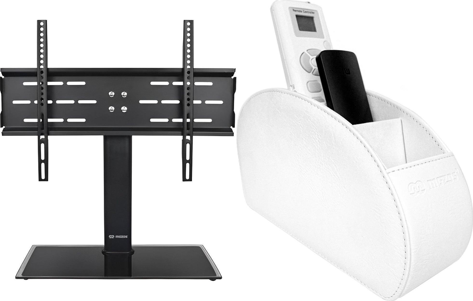 Mozos Mozos Stojak podłogowy Vesa 32'' - 70'' + RCH-1-WH organizer na piloty biały