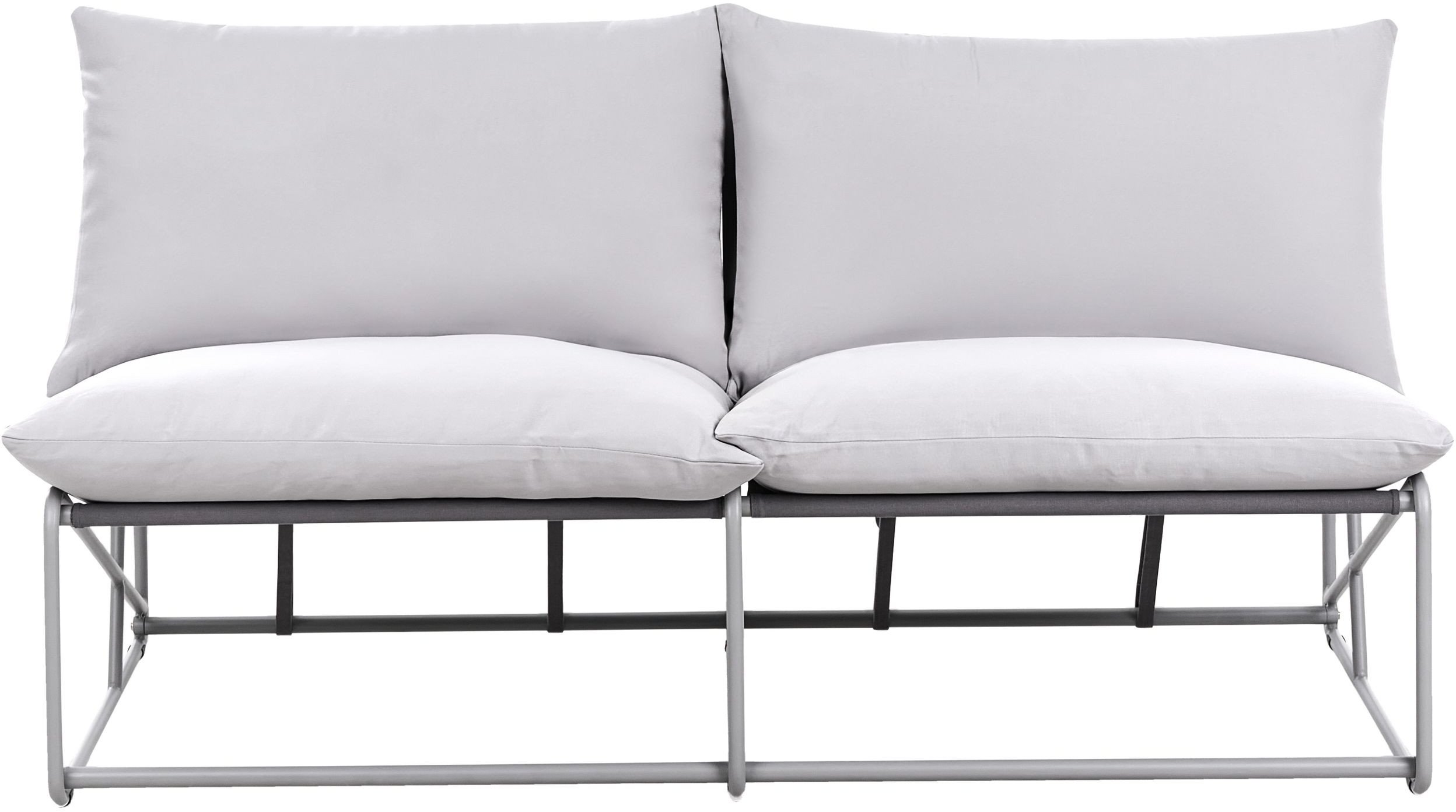 Sofa ogrodowa dla 2 osób PICO Metal Szary