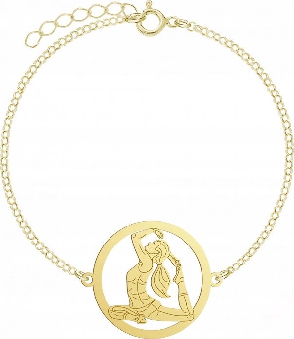 Radziszewska Jewellery Bransoletka Pozłacana Joga 925 GRAWER DEDYKACJA GRATIS