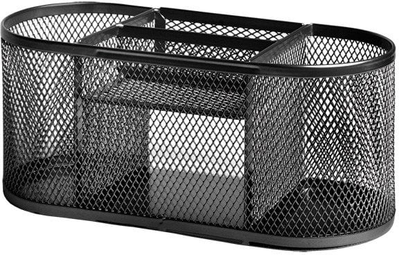 Forofis Przybornik na biurko FOROFIS 91332 czarny metalowy