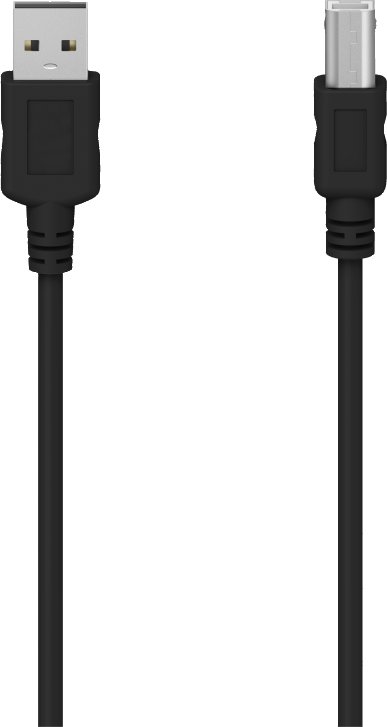 Kabel USB Hama USB-A - USB-B 3 m Szary (00300066)