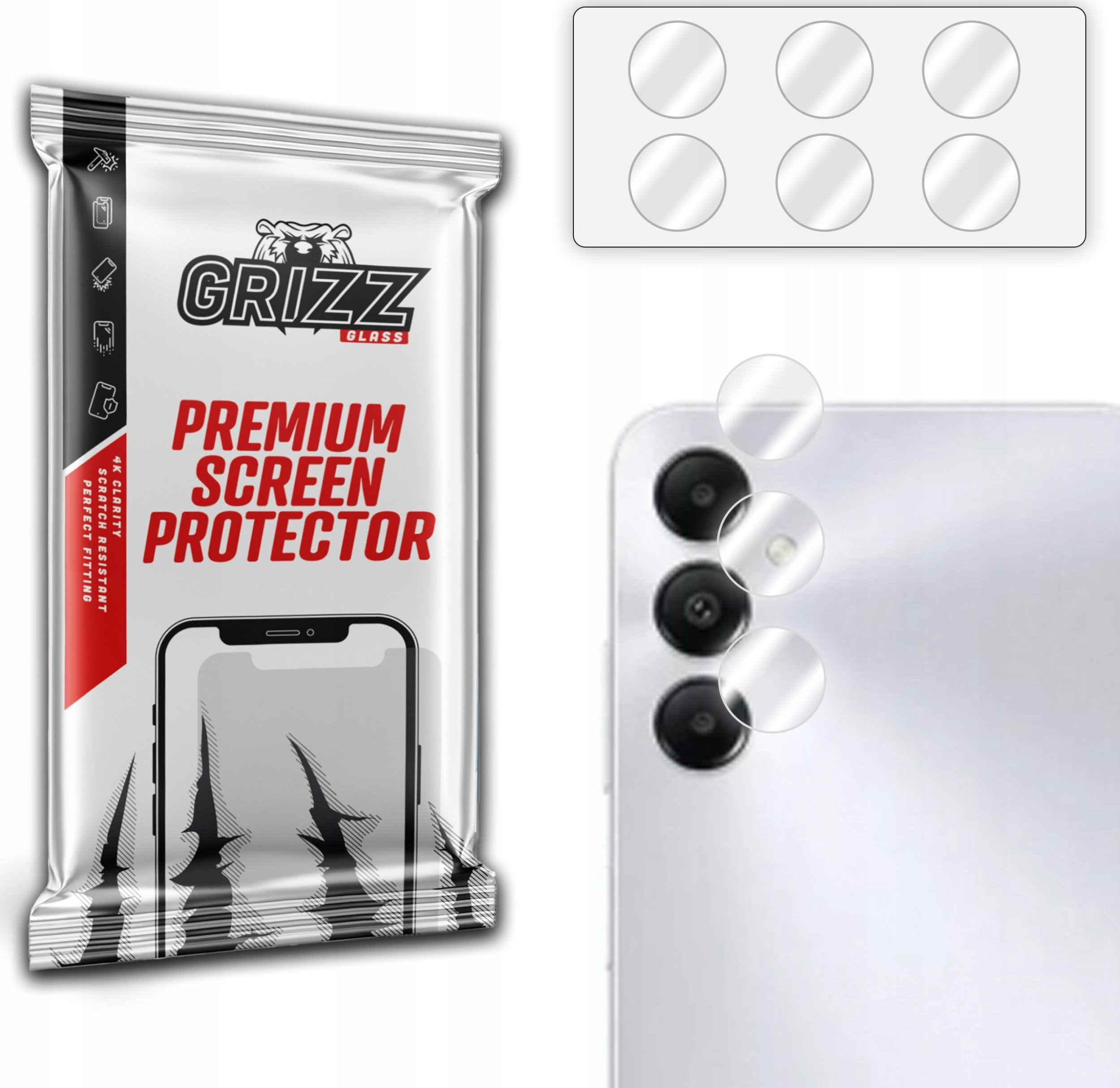 GrizzGlass Szkło na aparat GrizzGlass HybridGlass Camera do Samsung Galaxy F14 4G