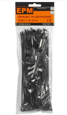 EPM Opaska zaciskowa plastikowa 100x2,5mm 100szt. - E-600-0002