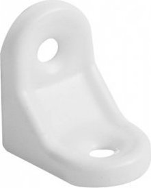 UN WSPORNIK STALOWY MAŁY 30*30MM BIAŁY (1 SZT)