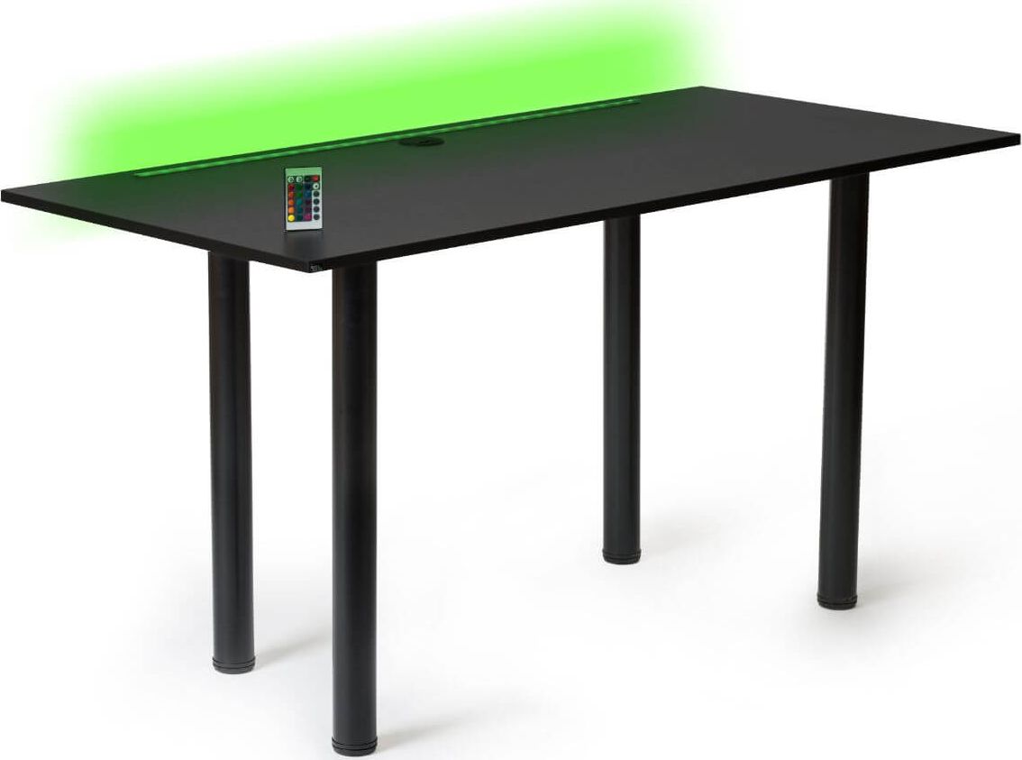 Biurko Marco Game One Full LED Czarne 140 cmx70 cm
