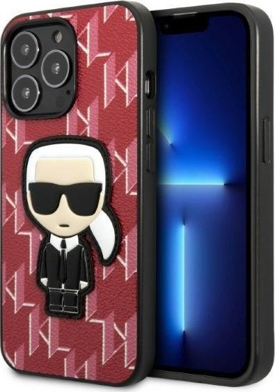 Karl Lagerfeld Etui KLHCP13XPMNIKPI Apple iPhone 13 Pro Max hardcase czerwony/red Monogram Ikonik Patch