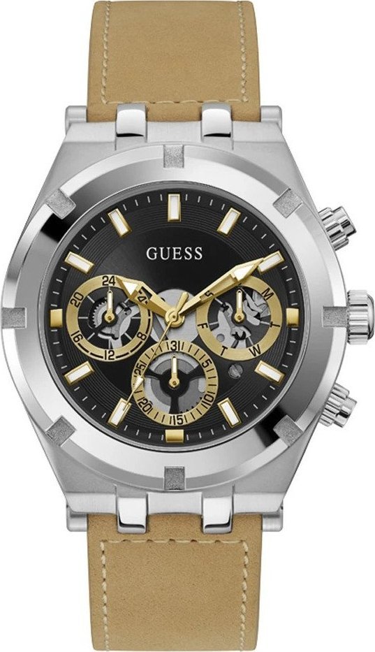 Zegarek Guess Zegarek męski Guess GW0262G1 beżowy