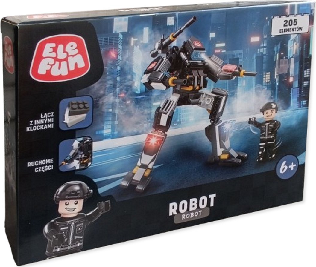 Elefun Klocki Elefun - Robot 8821 - 205 elementów