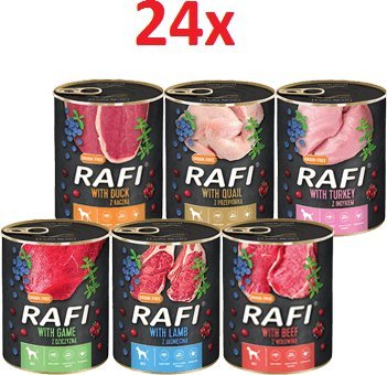 Dolina Noteci DOLINA NOTECI Rafi dla psa mix smaków 24x400g