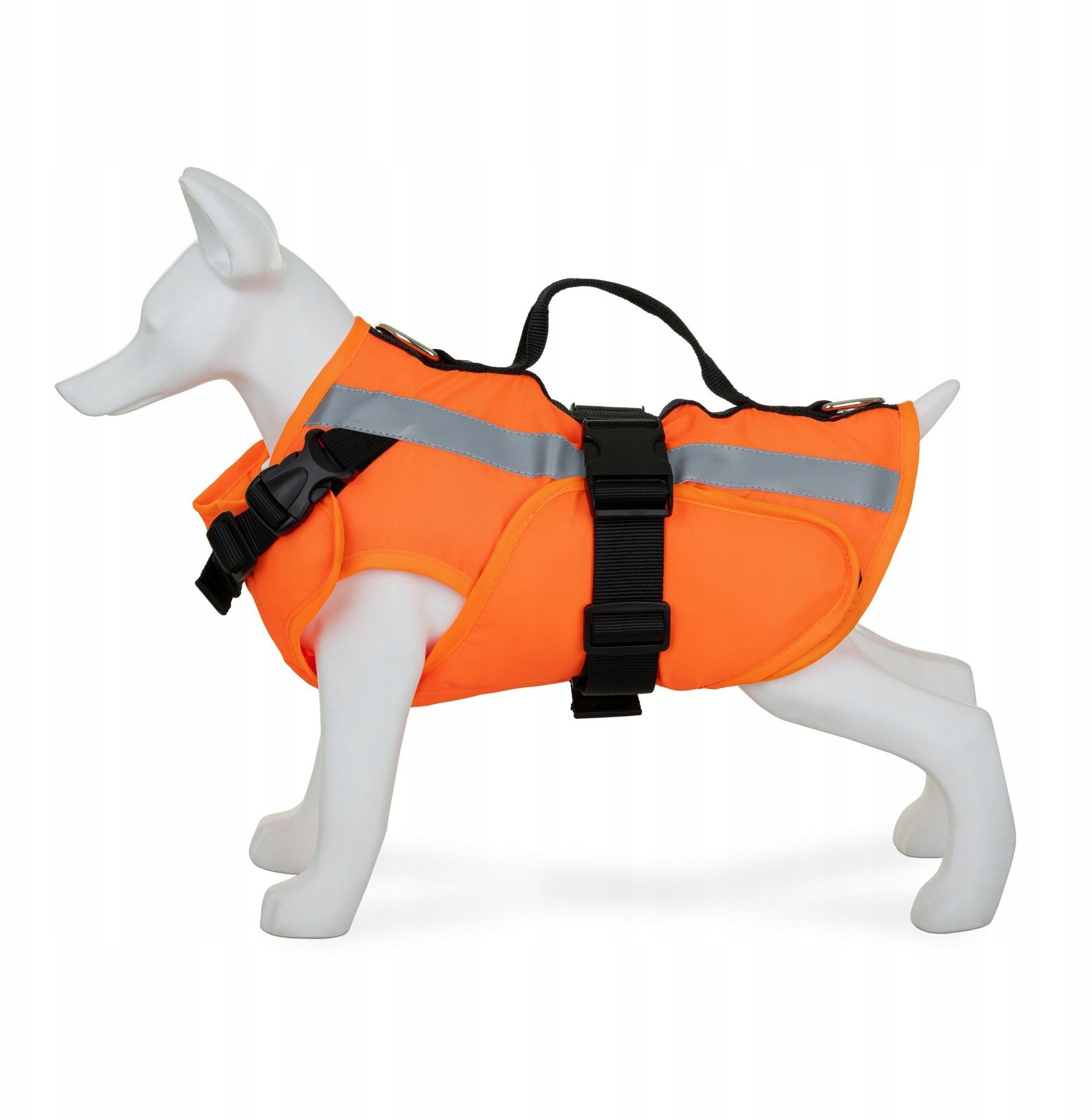 Kamizelka ratunkowa dla psa, M, 40-54 cm, 39-47 cm, 35 cm, pomara�czowa, materia� Oxford