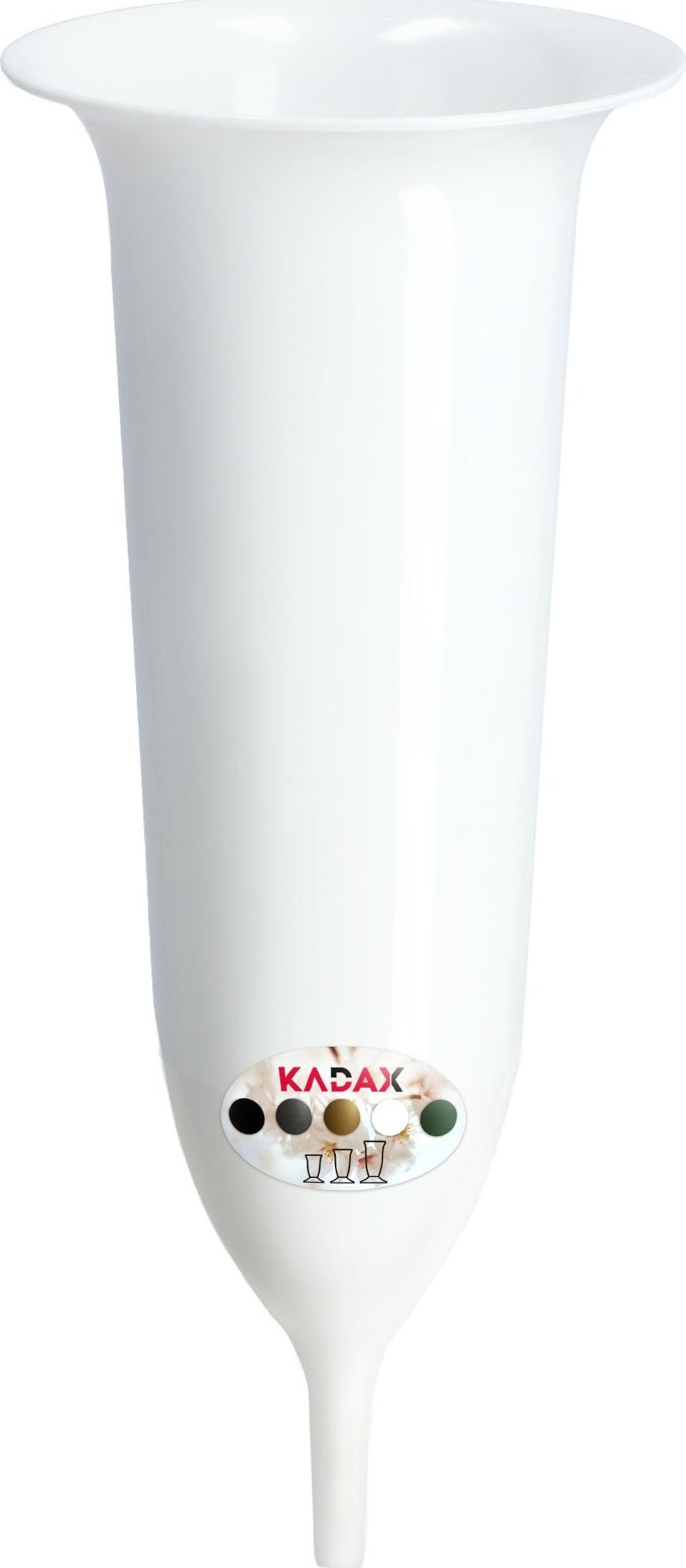 Kadax Flakon Na cmentarz Wbijany Nagrobek Biały 23cm