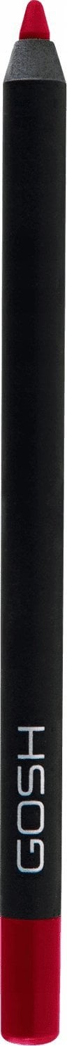 Gosh Gosh, Velvet Touch, Vegan, Waterproof, Contour, Lip Liner, 016, The Red, 1.2 g For Women