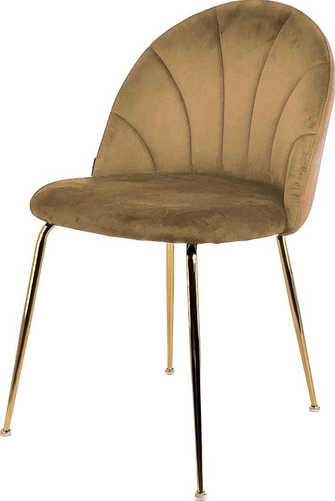 Lugano Krzesło tapicerowane CAMILA TRUFLE VELVET GOLD