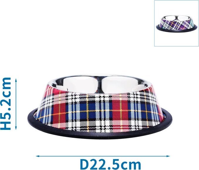 Nobleza Kraciasta antypoślizgowa miska dla zwierząt Kraciasta antypoślizgowa miska dla zwierząt