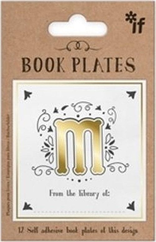 IF Ekslibris - zestaw naklejek - litera M