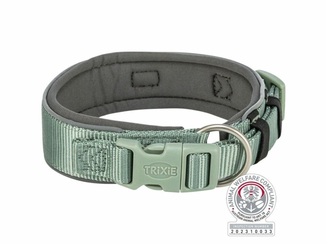 Obroża dla psa Trixie Premium Kolor Zielony Grafit M/L 40-48 cm