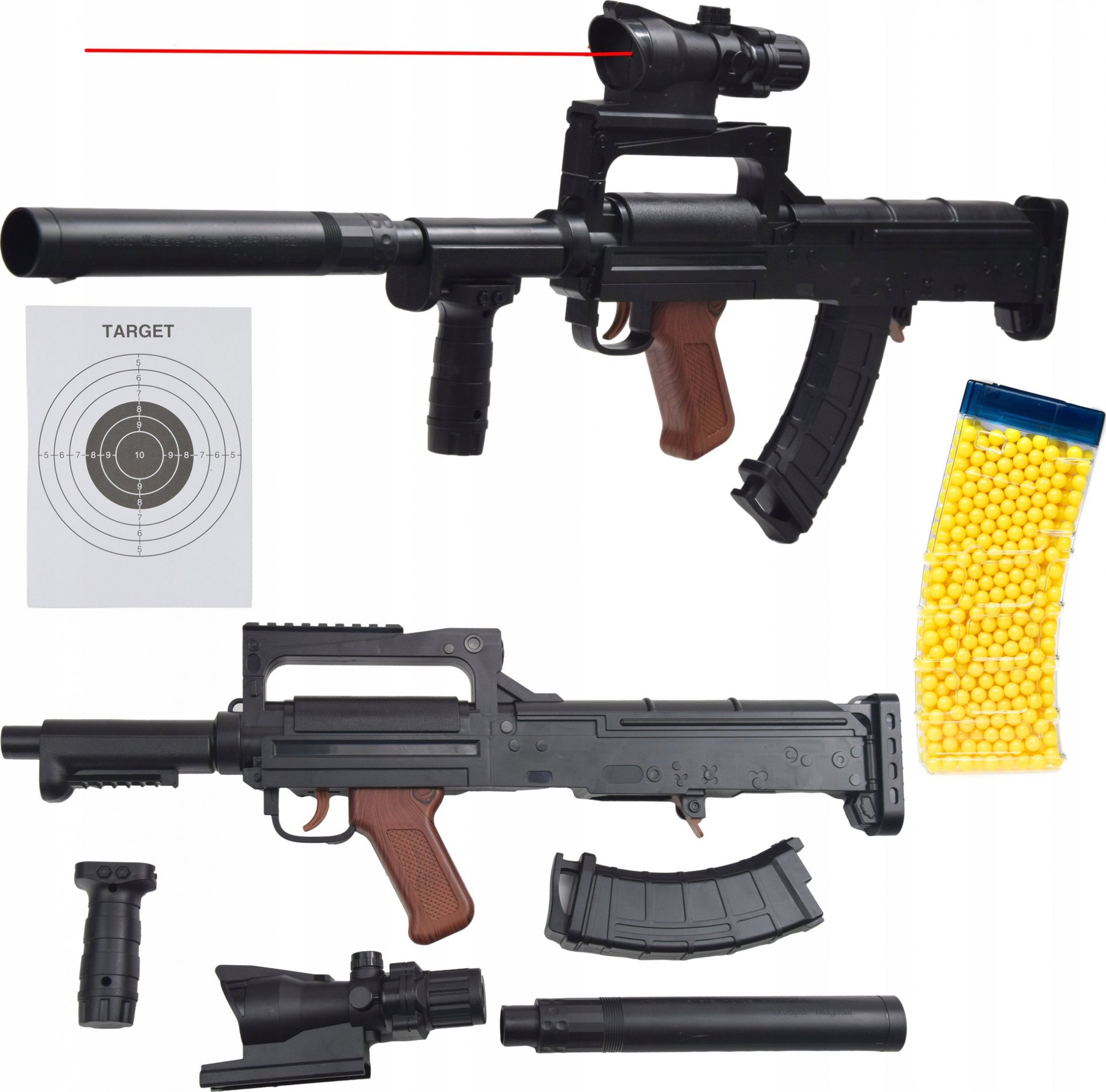 Skleplolki WIELKI KARABIN MASZYNOWY NA KULKI LASER REPLIKA