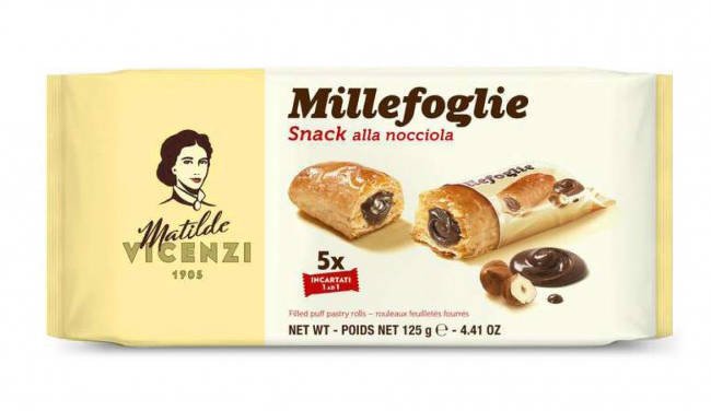 Ciastka z kremem Millefoglie con Nocciola 125g - Matilde Vicenzi