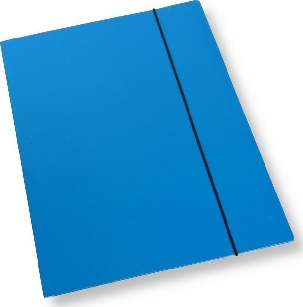 Teczka A4 z gumką lakier niebieska 350gsm (10szt)