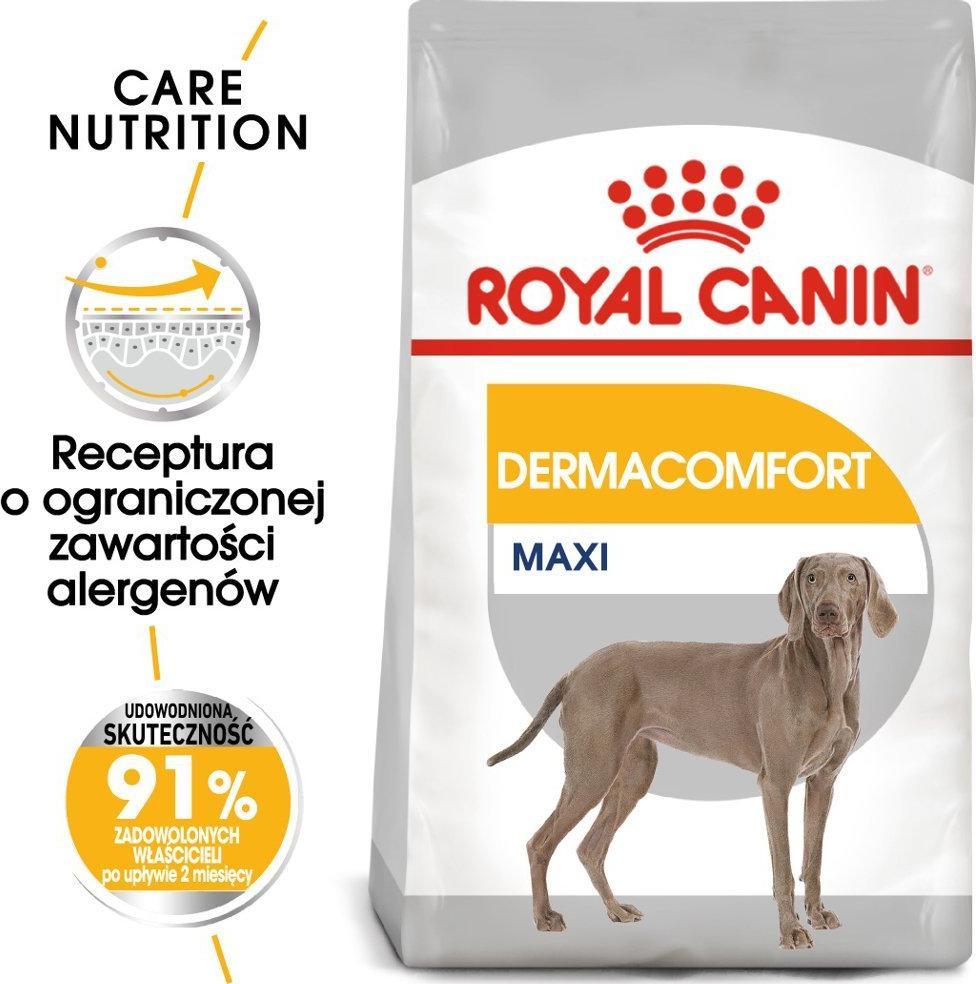 Royal Canin ROYAL CANIN CCN Maxi Dermacomfort 12kg karma sucha dla psów dorosłych, ras dużych, o wrażliwej skórze, skłonnej do podrażnień