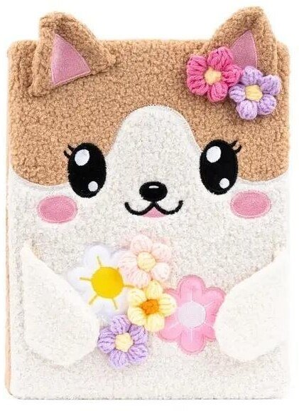 Pamiętnik A4 pluszowy Piesek