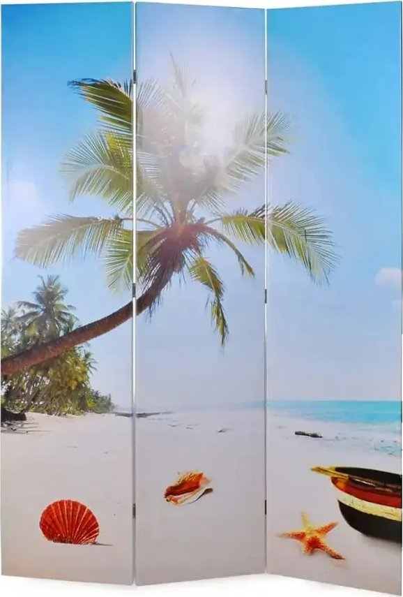 Elior Składany parawan z obustronnym nadrukiem - Defri 4X 120 x 170 cm