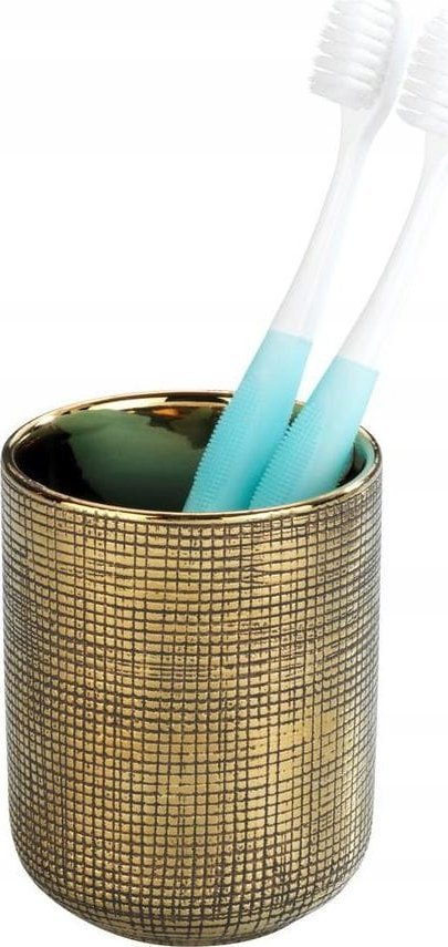 Wenko Kubek na szczoteczki do zębów RIVARA, złoty, WENKO